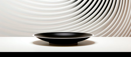 Abstract silhouette design with black and white stripes. Adds a modern and unique touch to any project or design. Can be used for branding, packaging or graphic design projects.の素材