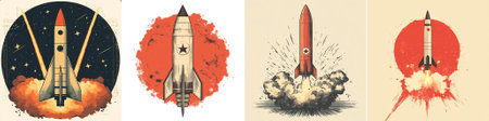 vector A stylized anti-nuclear disarmament design showing weapons, missiles, and guns wrapped in symbolic global imagery for peace and treaty representation.のイラスト素材