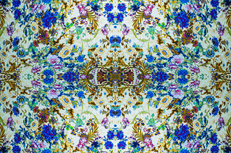 The texture of the background is cotton, the cascade of colors leaves its mark on the matte face,...
