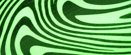 silk fabric, green and white abstract lines. The magical form of abstract white and green pattern. Retro modern decor, textile art, design, texture, background, patternの写真素材
