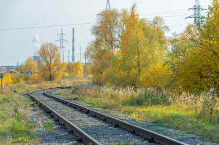 Industrial landscape. Images of post-industrial landscapes and the environment. Artistic ideas about...