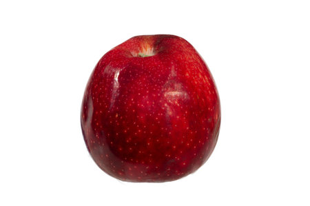 Apple on a white background. They contain pectin, quercetin, procyanidins, and vitamin C, which are...