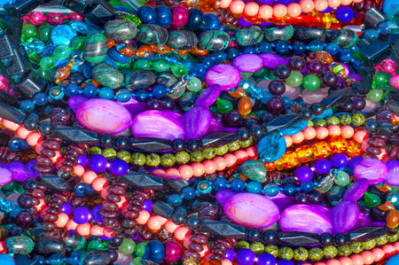 Seamless texture of semi-precious stones. saying Beads pendants jewelry. Semi-precious stones are hard gemstones created organically. including lava or ocean hotspots, mines and shells.の写真素材