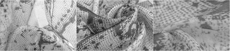 Black and white fabric with a stylish gray pattern. Square and linear design for added texture and...