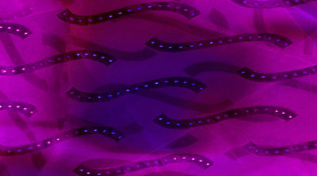 seamless kaleidoscope, pink silk. Silk crepe satin is a medium weight fabric with a shiny front....