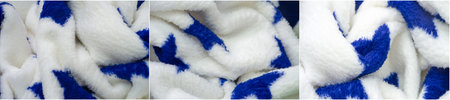 Introducing a new trendy fabric: Velvet Plush Blue Stars Classic plush design with blue stars on a...