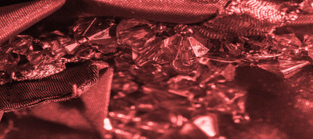 postcard, background, texture, dark red silk fabric, decorated with red glass beads, decor decorated with beads, designの写真素材