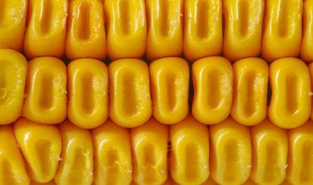 The corn plant is a tall annual grass with a stout, a cereal plant of the cereal family (Poaceae) and its edible grain. Corn is used as livestock feed, as food for humans, as biofuelの写真素材