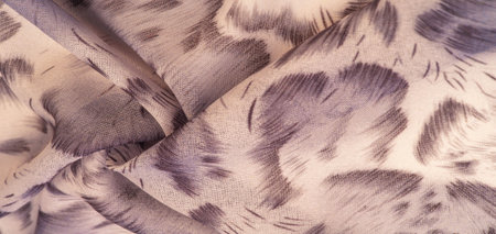 silk fabric in African style brown. For designer, texture pattern, background collection.の写真素材