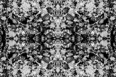 Seamless texture, cotton background, black and white colors. We present you this cotton brocade with...