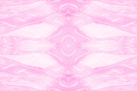 Seamless kaleidoscope, pink silk. Stand out from the crowd in vibrant color that reflects light in...