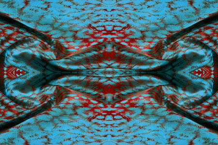 Seamless texture. Silk fabric. Blue-green-red shades. If you're looking for sophisticated beauty,...
