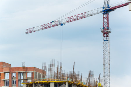 construction of a new apartment building Development of residential units for rent or sale Includes architectural design. construction planning. and implementation Compliance with local building codesの写真素材