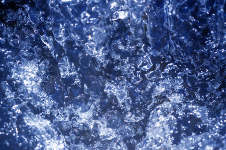 Relaxing and soothing sound of bubbling water Natural beauty of a mountain stream Peaceful and soothing atmosphereの写真素材