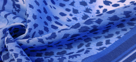 silk fabric with blue white stripes, zebra skin in African style. For the designer, the sketch of the layout, the entourage of the decorator. Background texture collectionの写真素材