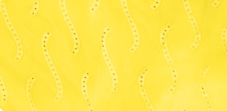 seamless kaleidoscope, yellow silk. A sunny golden yellow silk faucet is all you need for a stylish presentation.の写真素材