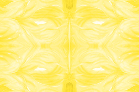 seamless kaleidoscope, yellow silk. A sunny golden yellow silk faucet is all you need for a stylish presentation.の写真素材