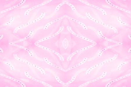 Seamless kaleidoscope, pink silk. Stand out from the crowd in vibrant color that reflects light in shimmering ripples of delightful sophistication with this hot pink silk crepe de chine.の写真素材