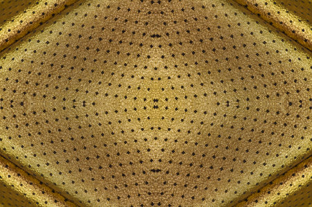 Seamless texture. Fabric with a metallic sheen in small polka dots. Golden color. March with pride...