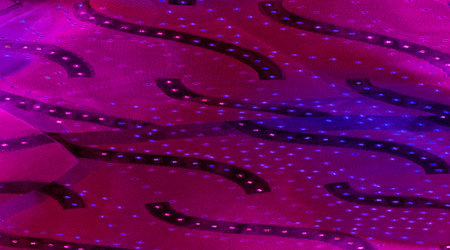 seamless kaleidoscope, pink silk. Silk crepe satin is a medium weight fabric with a shiny front....