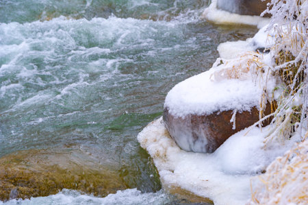The river freezes in winter. In winter, the river turns into a real wonderland, and if you have...