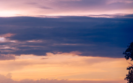 Clouds dawn sunset romance. Gentle romantic pink clouds at dawn. Gentle mood of sunrise, sunset,...