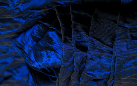 Blue fabric. Once you see this classic blue silk shantung, you'll want to get your hands on it. A...