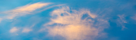 sky, Clouds float into my life, not to bring rain or cause a storm, but to add color to my sunset sky. The sun always shines above the cloudsの写真素材