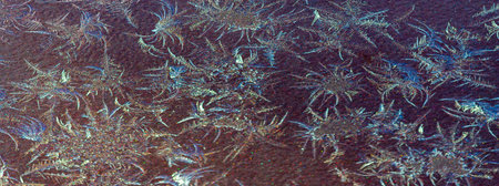 Diffuse. Frosty patterns on the paintwork. Find beauty not only in the thing itself, but also in the...