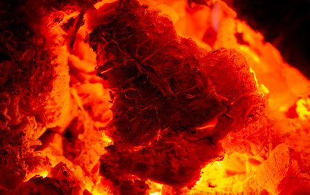 Fire in the fireplace. In the warm light of a campfire, our pupils naturally dilate.