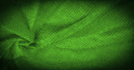Texture. Background. Background. Green field of fabric. fabric, tissue, textile, cloth, web, materialの写真素材