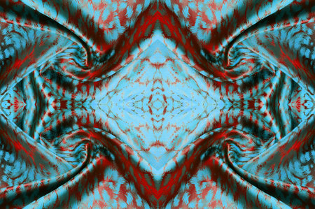 Seamless texture. Silk fabric. Blue-green-red shades. If you're looking for sophisticated beauty,...