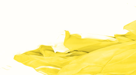 seamless kaleidoscope, yellow silk. A sunny golden yellow silk faucet is all you need for a stylish presentation.の写真素材