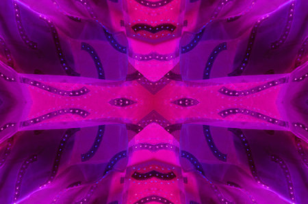seamless kaleidoscope, pink silk. Silk crepe satin is a medium weight fabric with a shiny front....