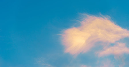 sky, Clouds float into my life, not to bring rain or cause a storm, but to add color to my sunset sky. The sun always shines above the cloudsの写真素材