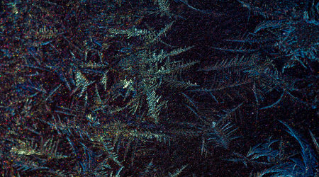 Diffuse. Frosty patterns on the paintwork. Find beauty not only in the thing itself, but also in the...