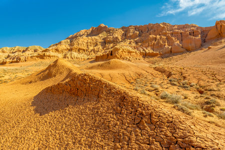 Experience the breathtaking beauty of the Red Boguty Mountains. Immerse yourself in panoramic views of this natural wonder. Discover hidden gems and unique landscapes of Boguty.の写真素材