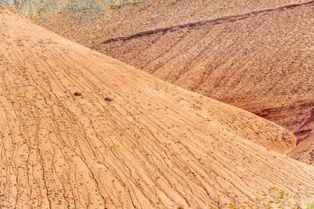 Texture: Red clay of deep rich color. Backdrop: Natural landscape with the stunning Red Boguty...