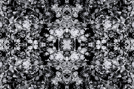 Seamless texture, cotton background, black and white colors. We present you this cotton brocade with...