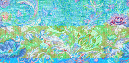seamless. Brocade. A passionate floral flame spreads with a vibrant sunset in this opulent metallic...