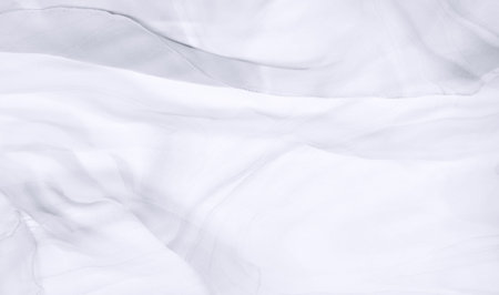 Seamless kaleidoscope. The fabric is silky white and gray. An ultra-modern print and a delicate, airy quality combine in this chiffon with an abstract silk print.の写真素材