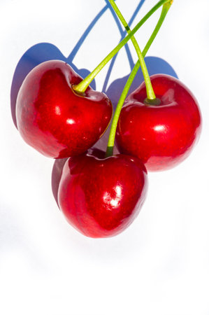 Healthy and ripe cherries Rich in vitamins and antioxidants. Great for vegetarians. Juicy and tasty...