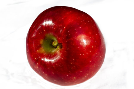 Fresh, ripe apple with a high content of vitamins. Juicy and tasty fruits for a healthy snack. The...