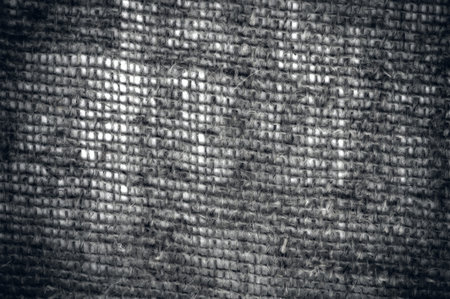burlap is a rough fabric made of linen, hemp or cotton. Sackcloth clothing worn as a sign of mourning or remorse. in a state of repentance or sorrowの写真素材
