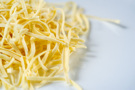 Authentic Italian pasta. Ideal for a delicious lunch or dinner. Brings the taste of Italy to your table.の写真素材