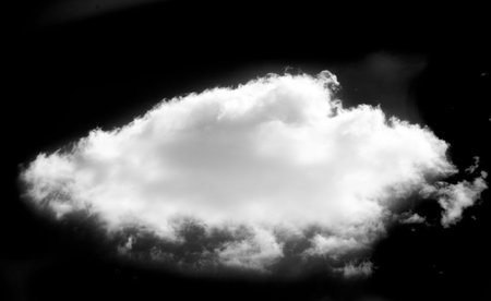 White cloud on black background, Contrast black and white for a modern and elegant design. Ideal for...