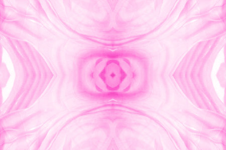 Seamless kaleidoscope, pink silk. Stand out from the crowd in vibrant color that reflects light in shimmering ripples of delightful sophistication with this hot pink silk crepe de chine.の写真素材