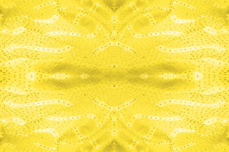 seamless kaleidoscope, yellow silk. A sunny golden yellow silk faucet is all you need for a stylish presentation.の写真素材