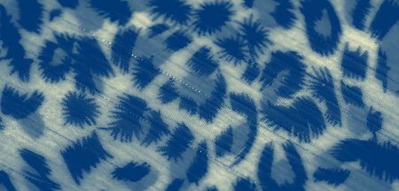 Blur - Delicate blue fabric with organic, abstract prints and intricate folds. Its fluid pattern and gentle tones make it an ideal choice for creative backgrounds and textile designsの写真素材