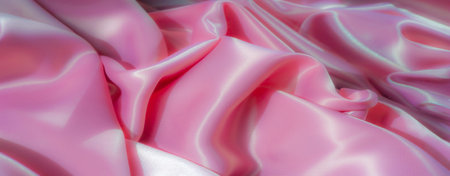Blur. Light pink fabric with gentle folds and a soft sheen, creating a serene and refined look. The...